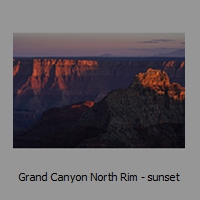 Grand Canyon North Rim - sunset